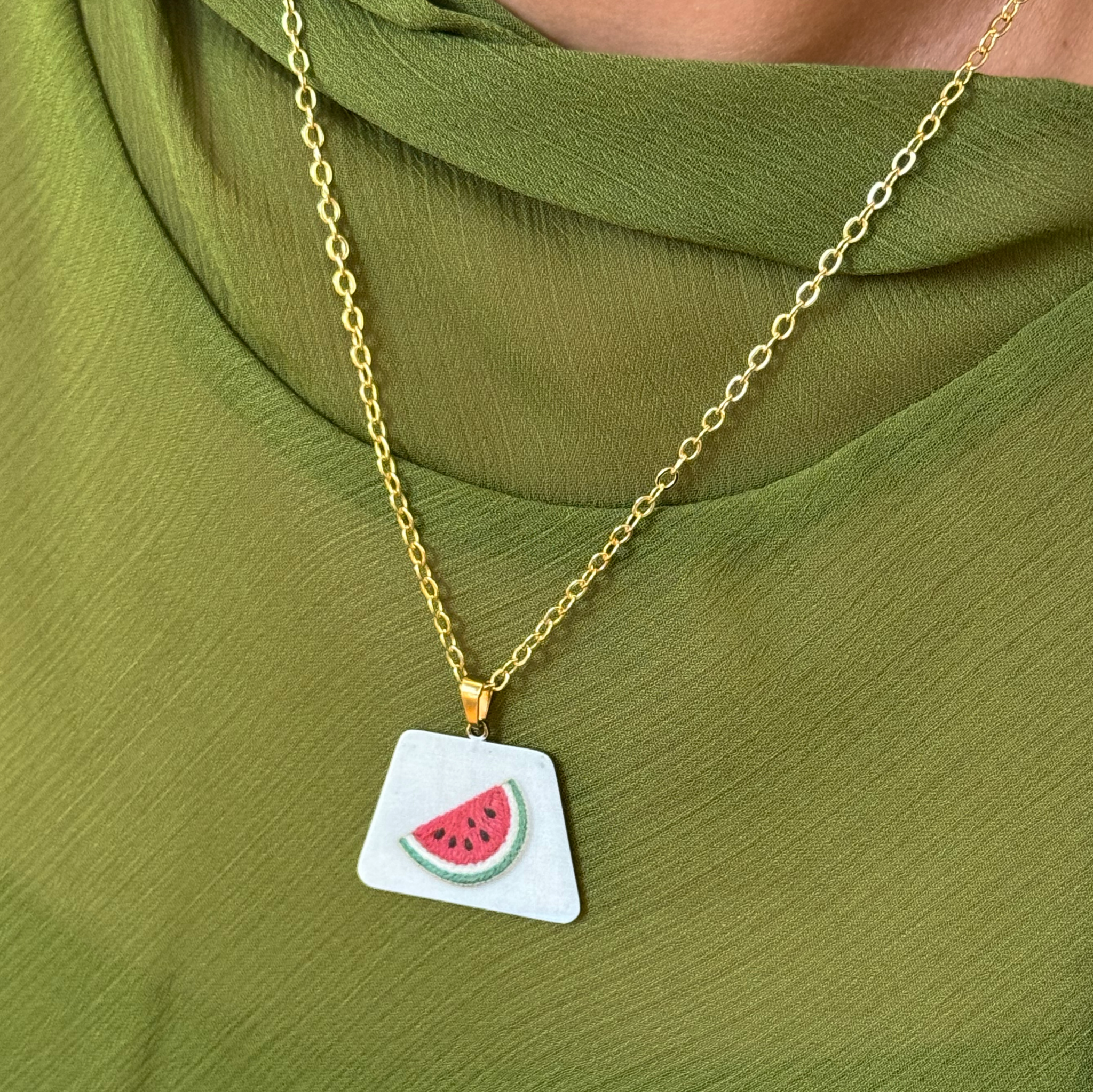 Watermelon Pendant Necklace
