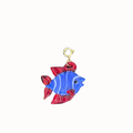 Blue Glass Fish Charm