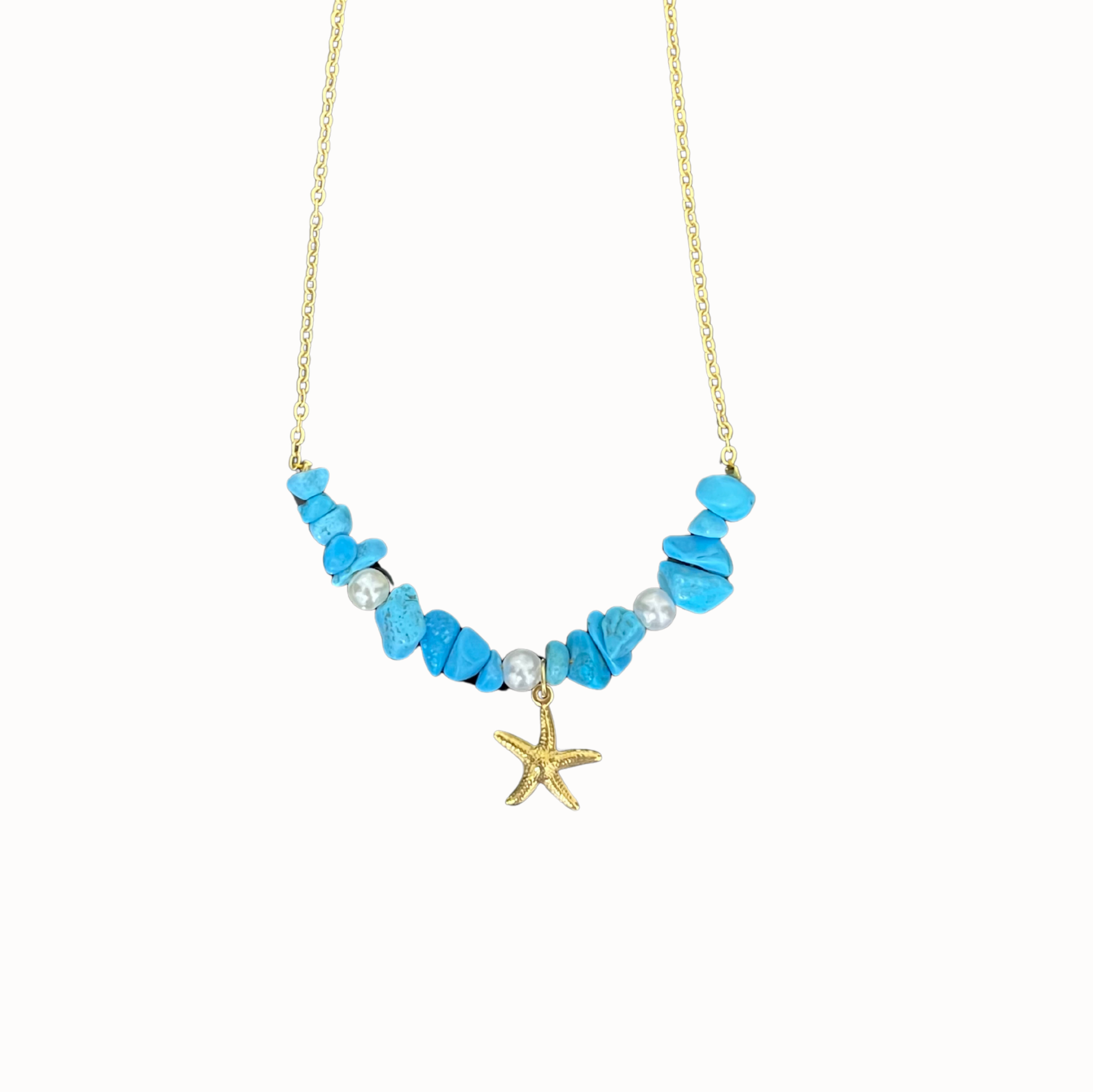 Turquoise Starfish Necklace
