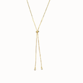 Y-Chain Lariat with Crystal Drops