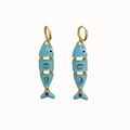 Baby Blue Fish Earrings