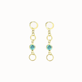 Blue Crystal Drop Earrings