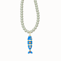 Blue Fish Pearl Necklace