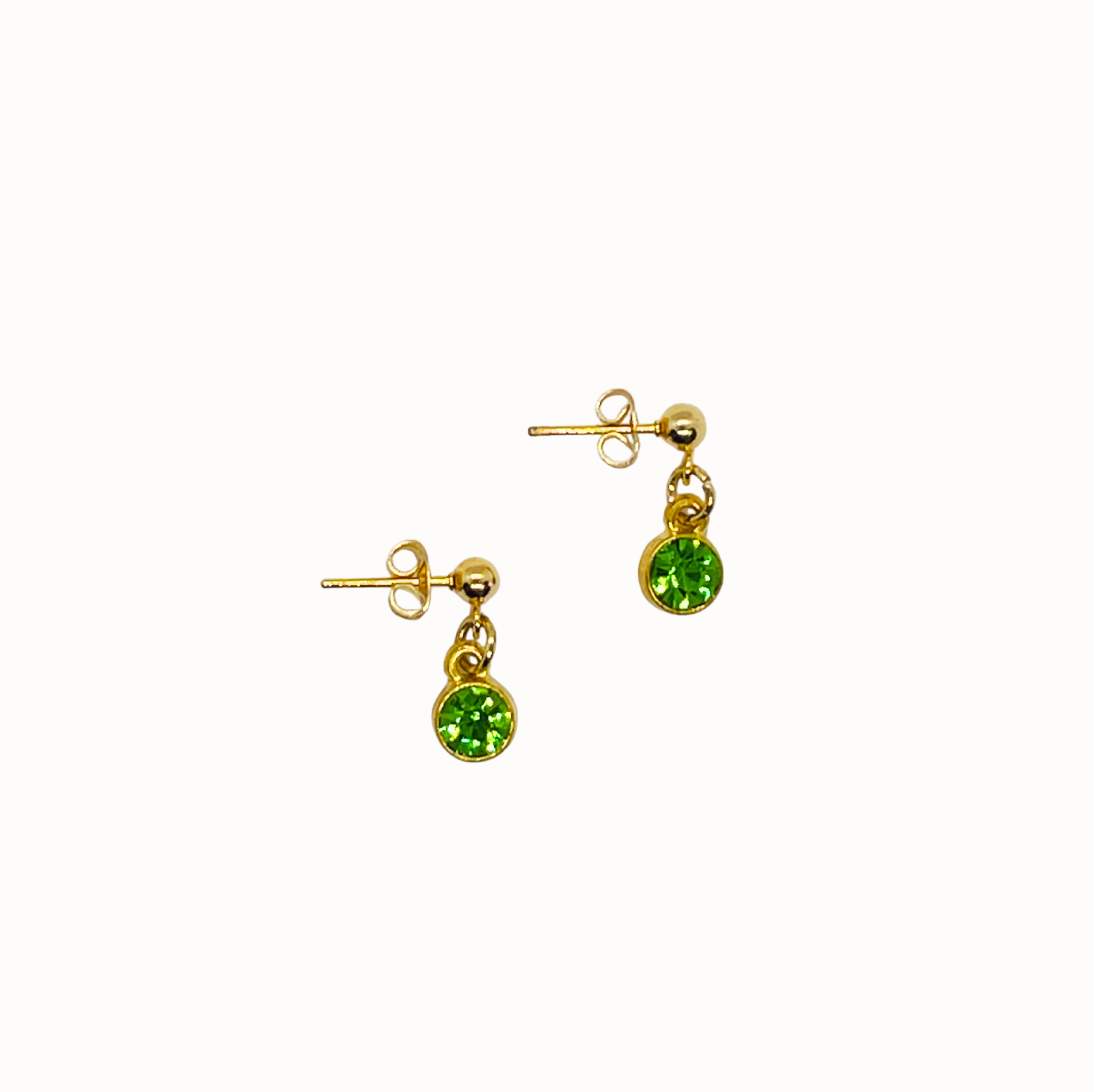 Green Crystal Earrings