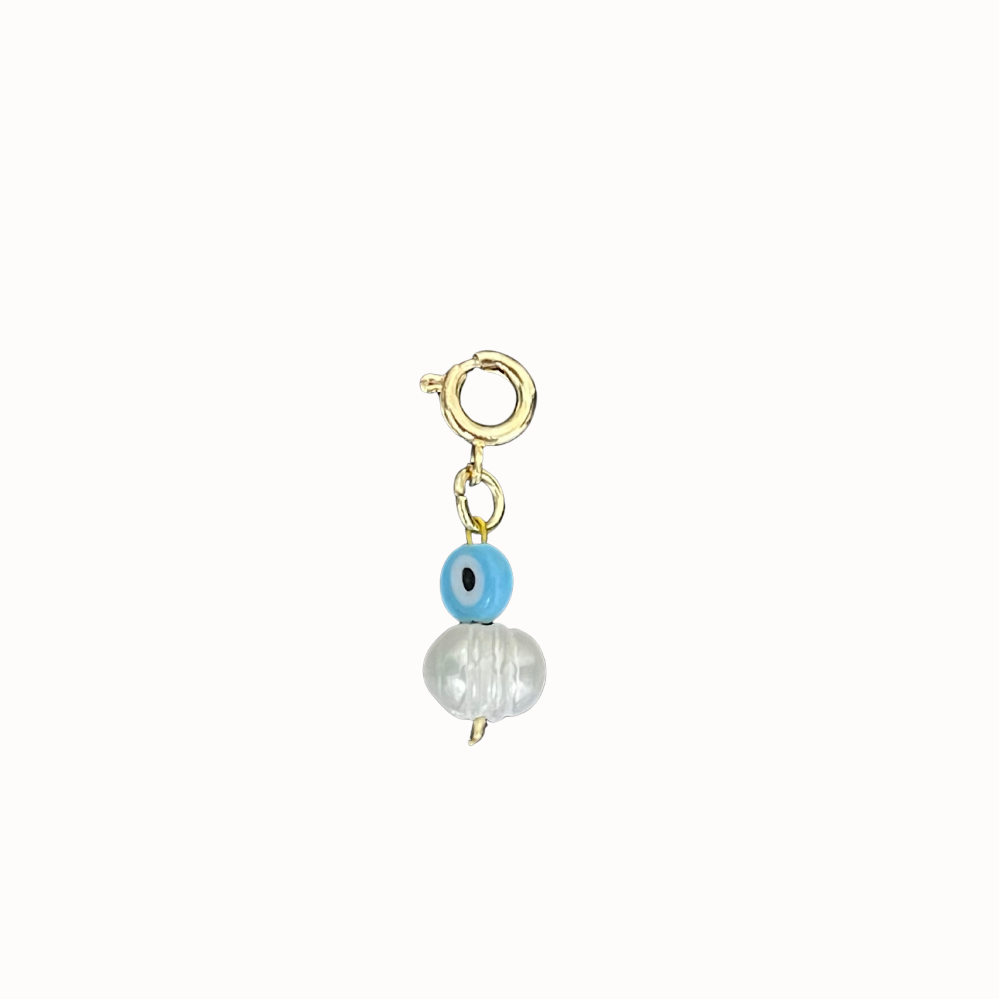 Evil Eye Freshwater Pearl Charm