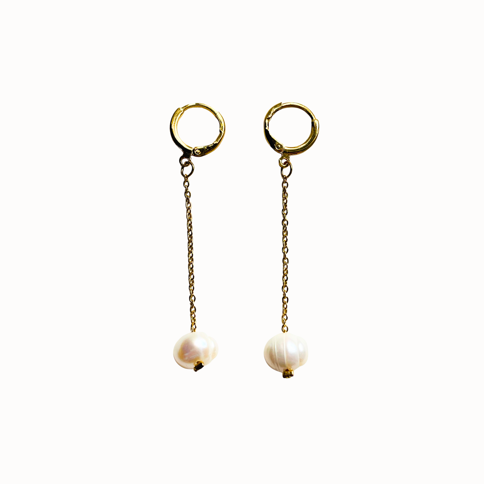Nacre Freshwater Pearl Earrings