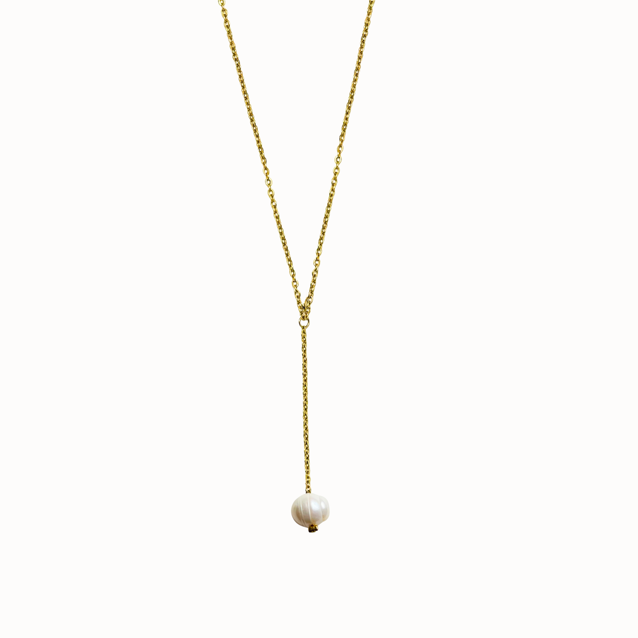 The Nacre Lariat Necklace