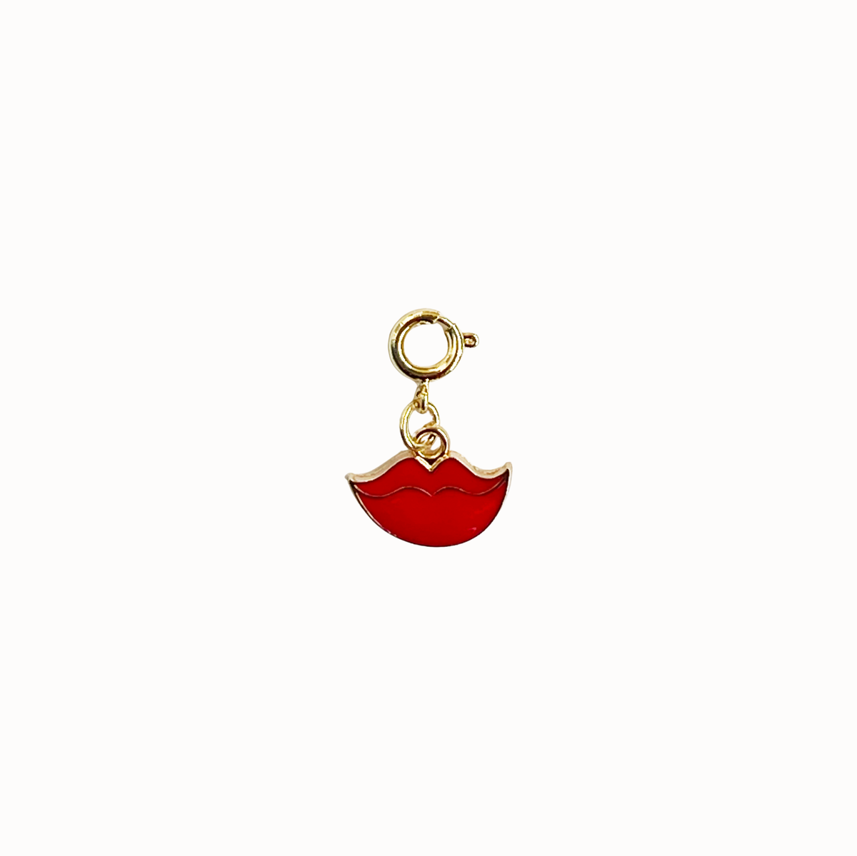Glossy Red Lips Charm