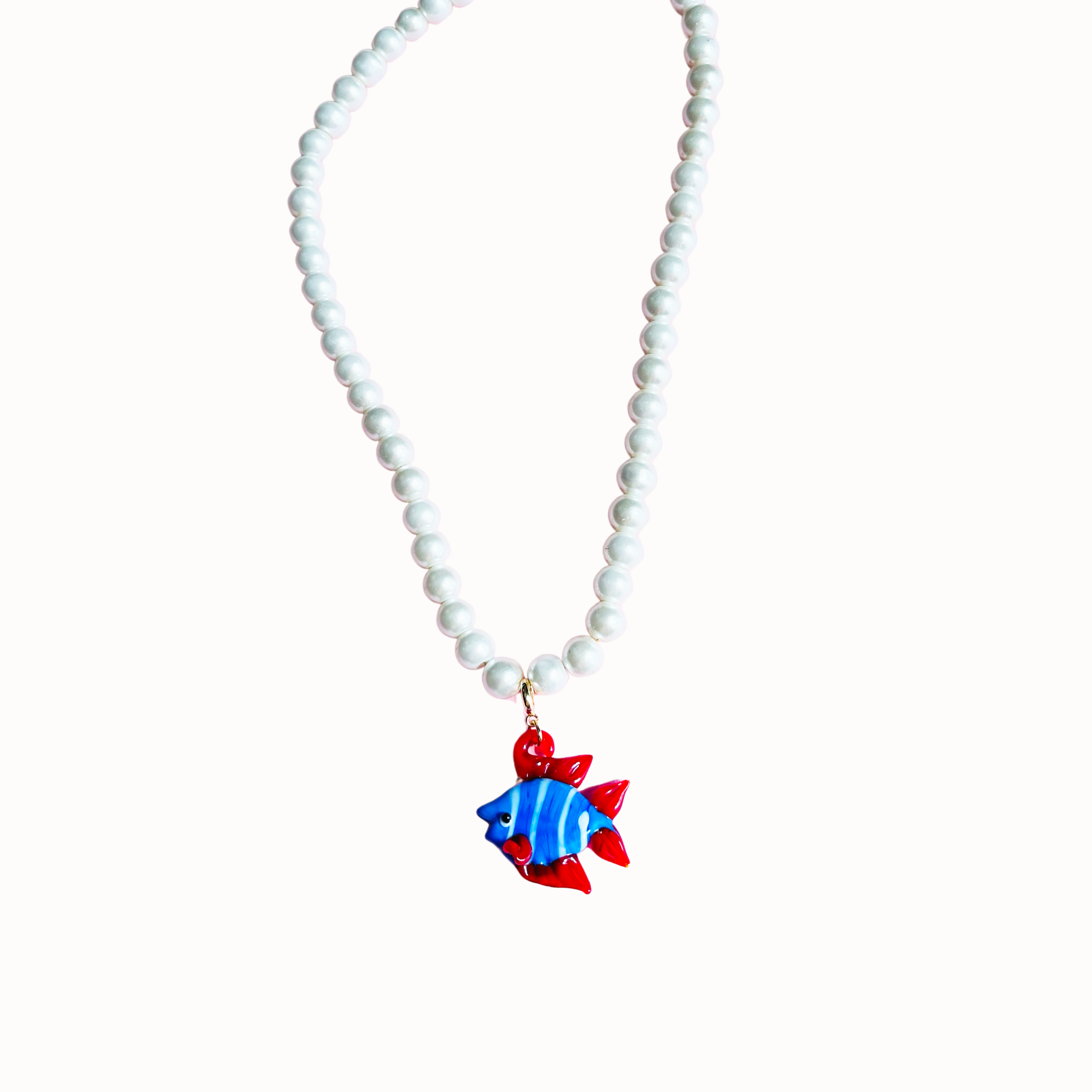 Pearl Fish Necklace