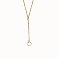 Circle Lariat Necklace