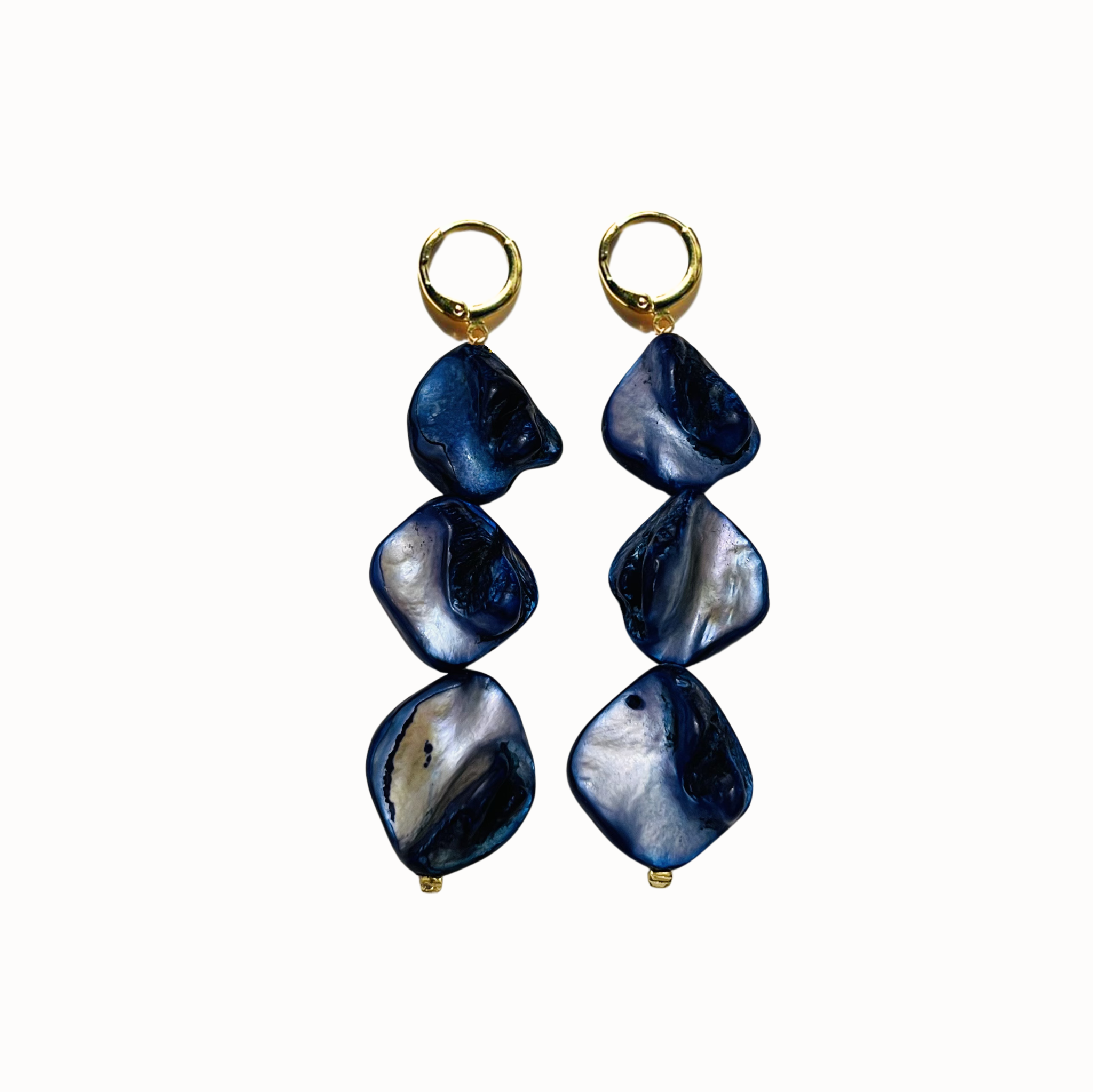 Triple Topaz Drop Earrings